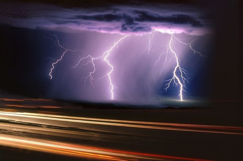 A summer monsoon thunderstorm