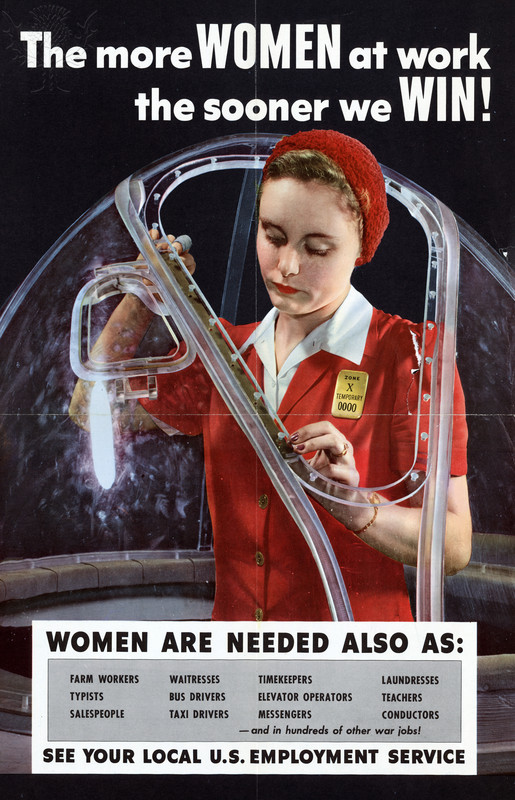 war poster: more women at work