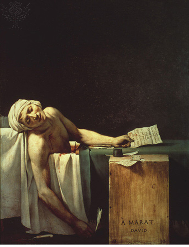 The Death of Marat, Jacques-Louis, 1793